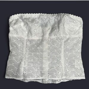 Princess Polly White Lace Detail Skirt